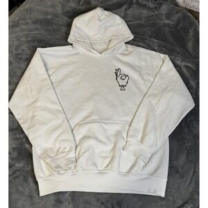 Vtg Zero Deaths Hoodie Mens Large 60 Mill Club Pullover Graphic Pewdiepie Gaming